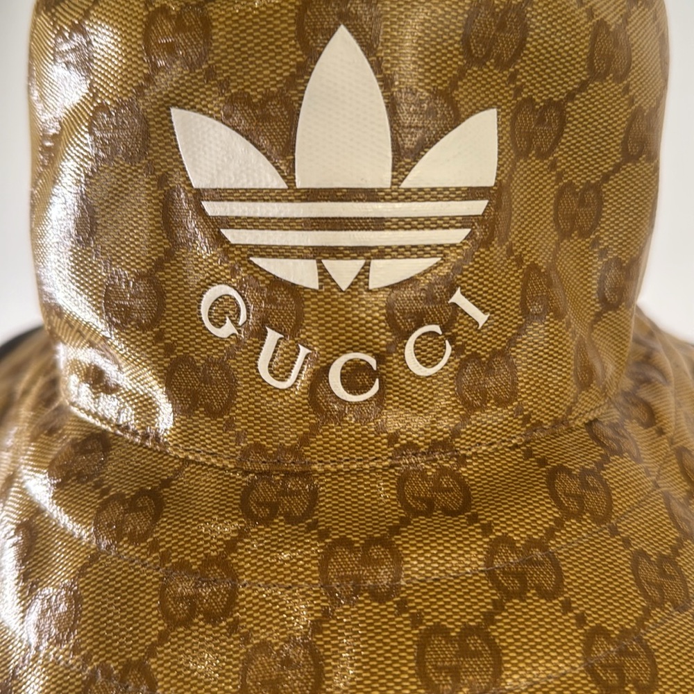 Gucci X Adidas coated nylon monogram bucket hat - Picture 2 of 7